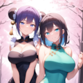 チャイナドレスｘメイド 4枚目