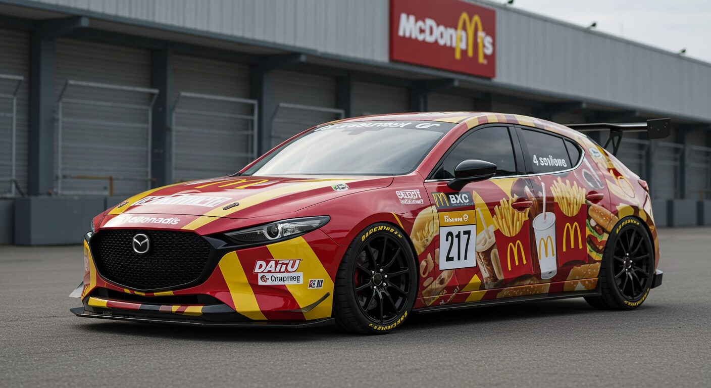 マクドナルドマツダ3レーシングカー | の人気AIイラスト・グラビア