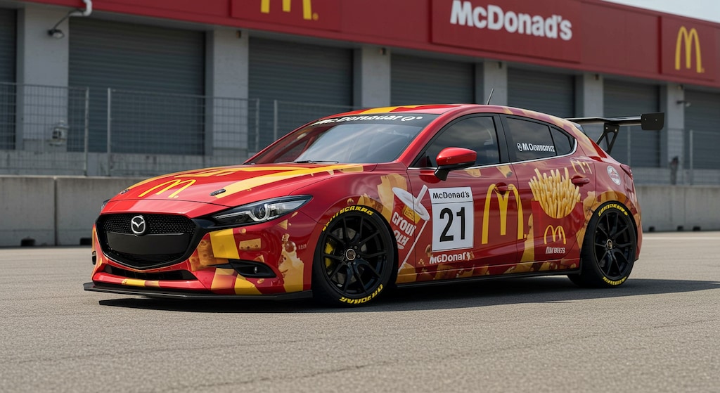 マクドナルドマツダ3レーシングカー