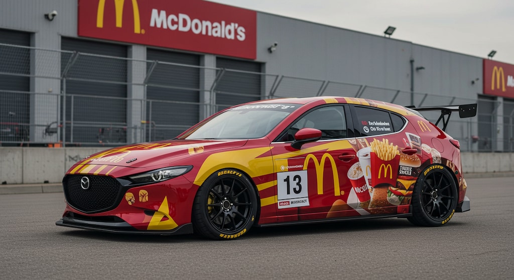 マクドナルドマツダ3レーシングカー