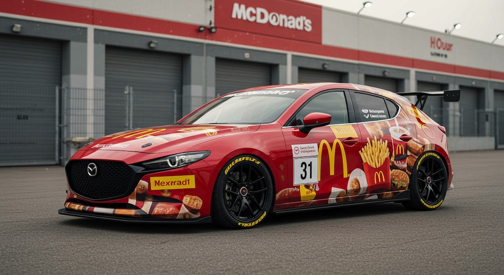 マクドナルドマツダ3レーシングカー