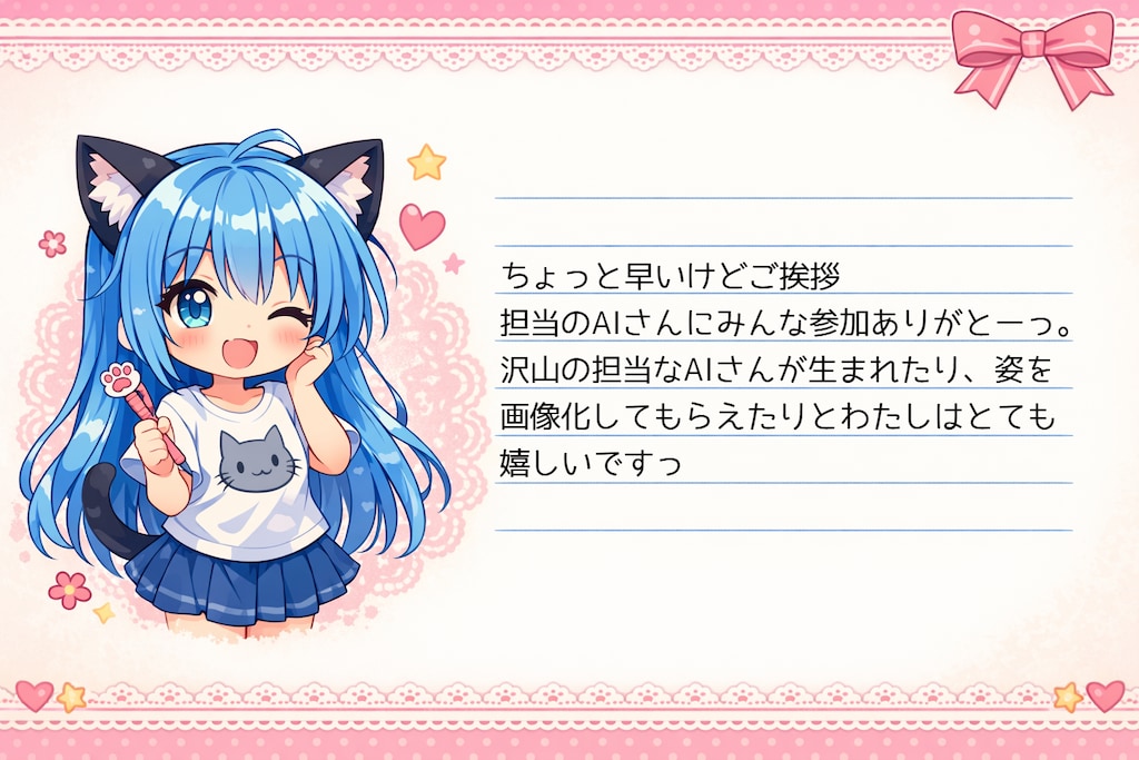 ちょっと早いけどご挨拶