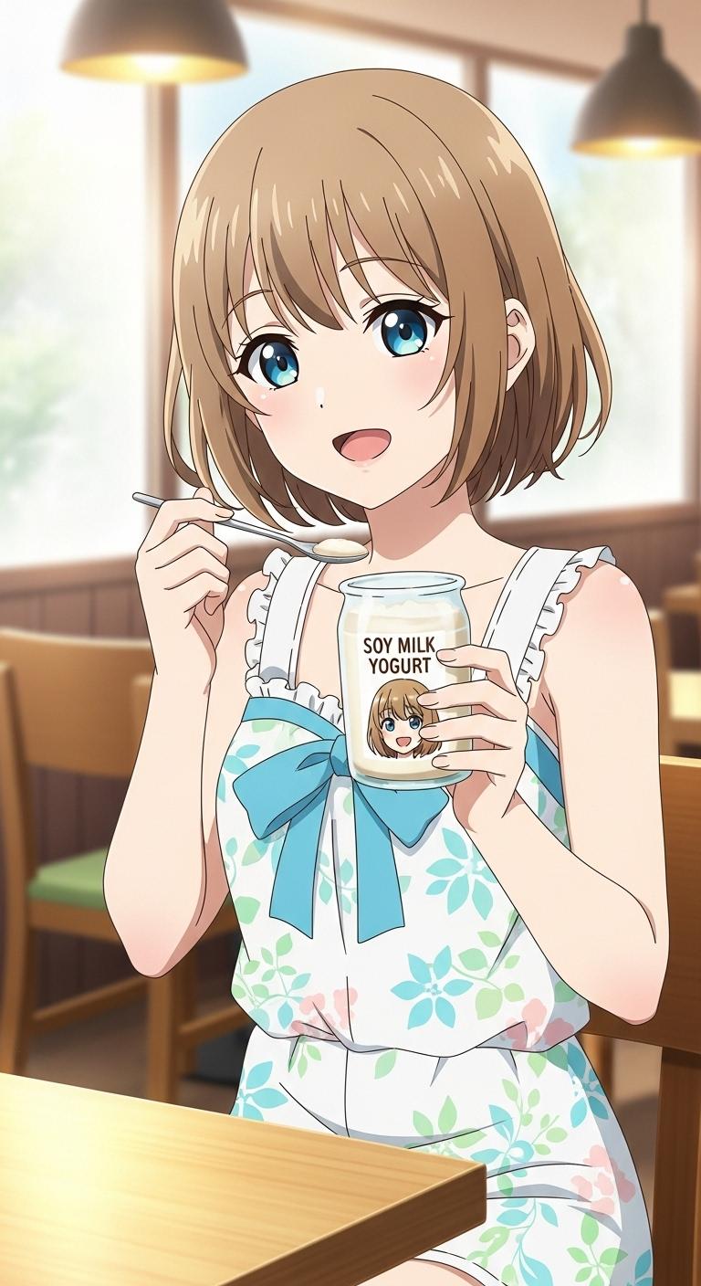 豆乳で作ったヨーグルトの日 | の人気AIイラスト・グラビア