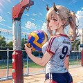 悪魔っ子のバレーボール250807 4枚目