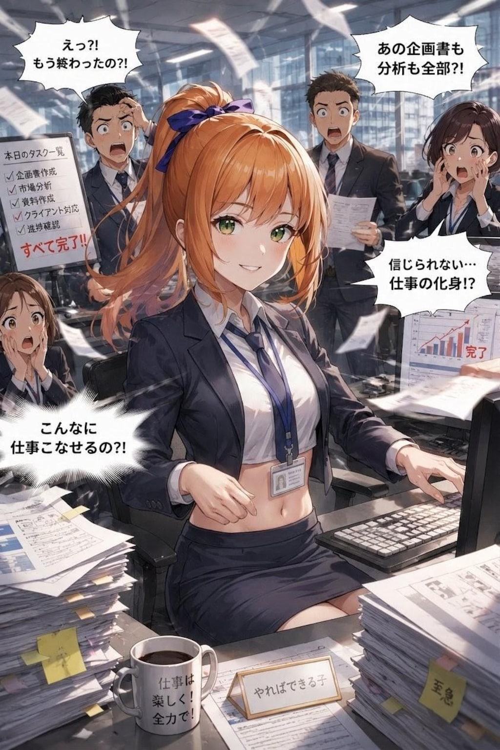 ポニテキャリアウーマンアキナ