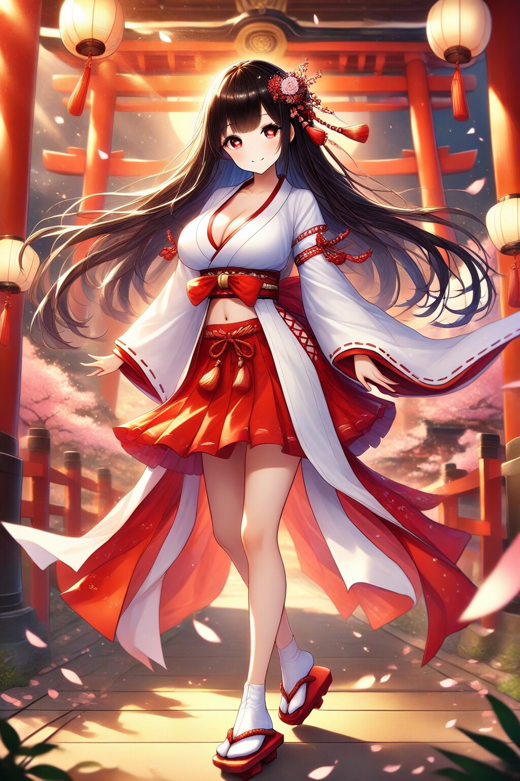 巫女服の女の子