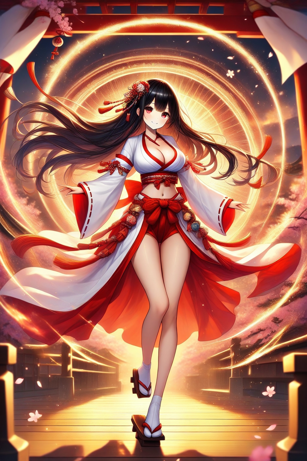 巫女服の女の子