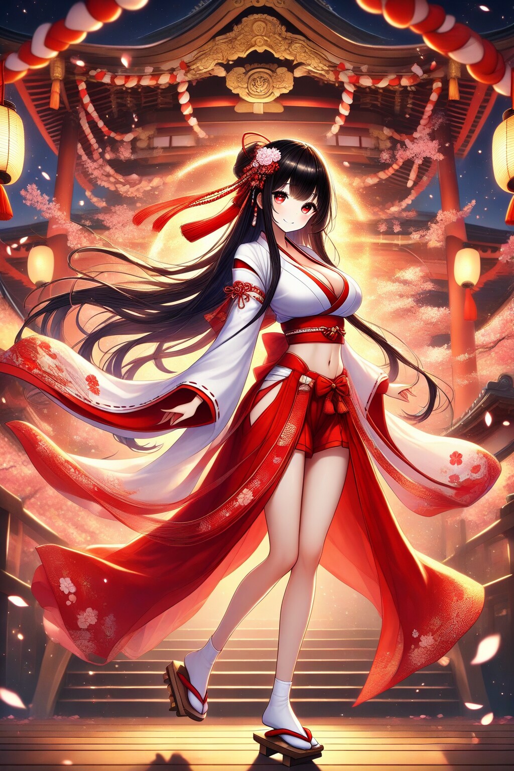 巫女服の女の子