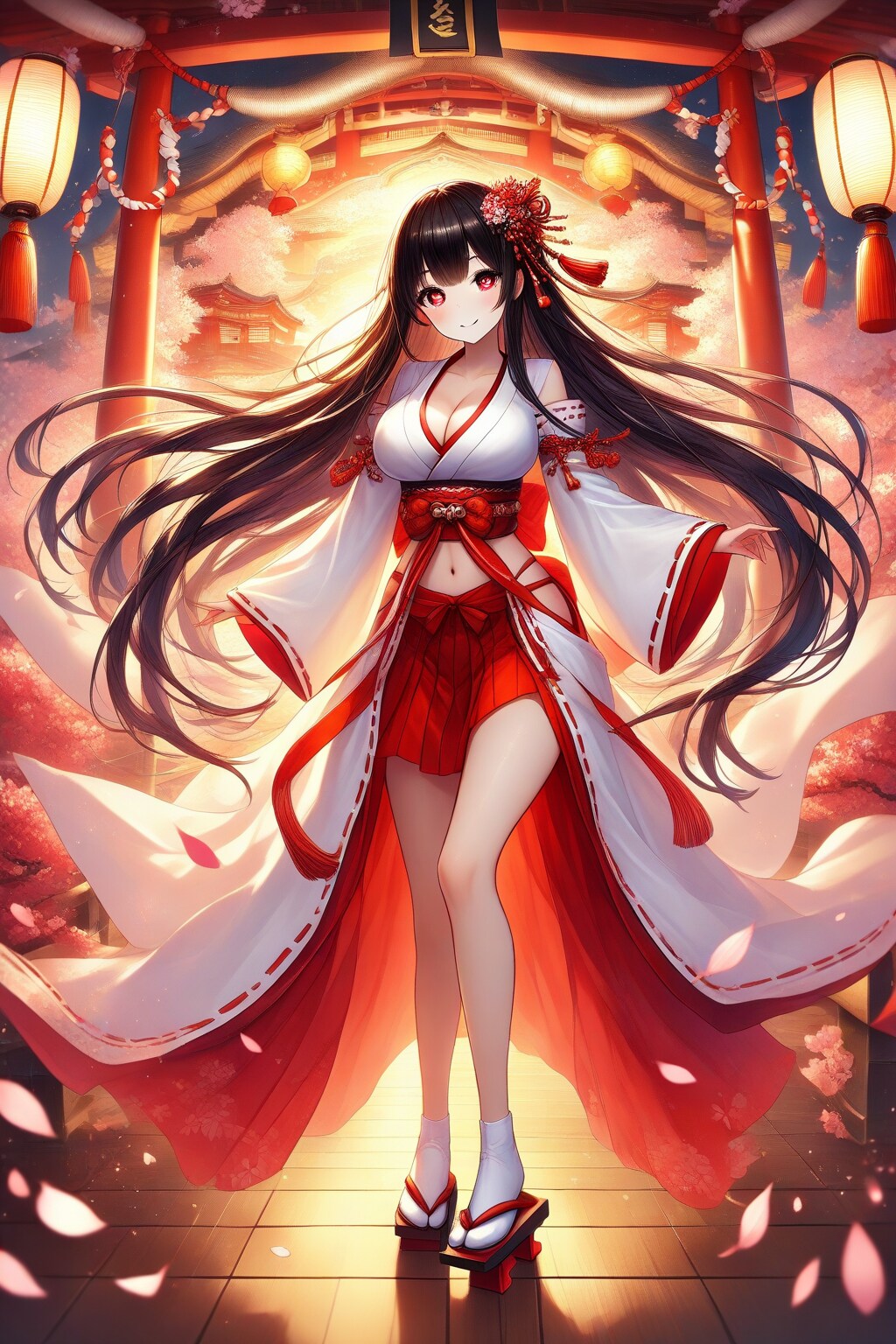 巫女服の女の子