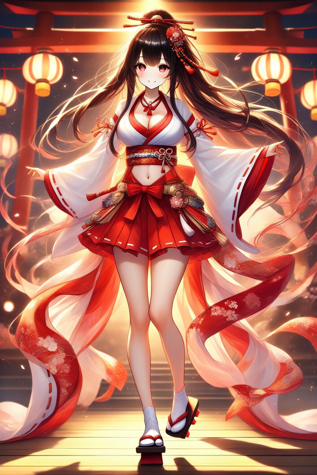 巫女服の女の子