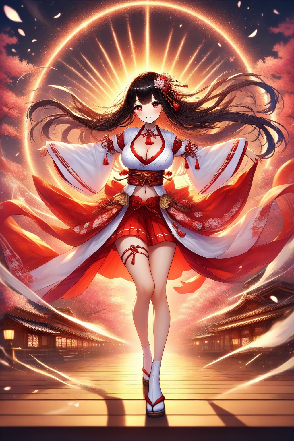 巫女服の女の子