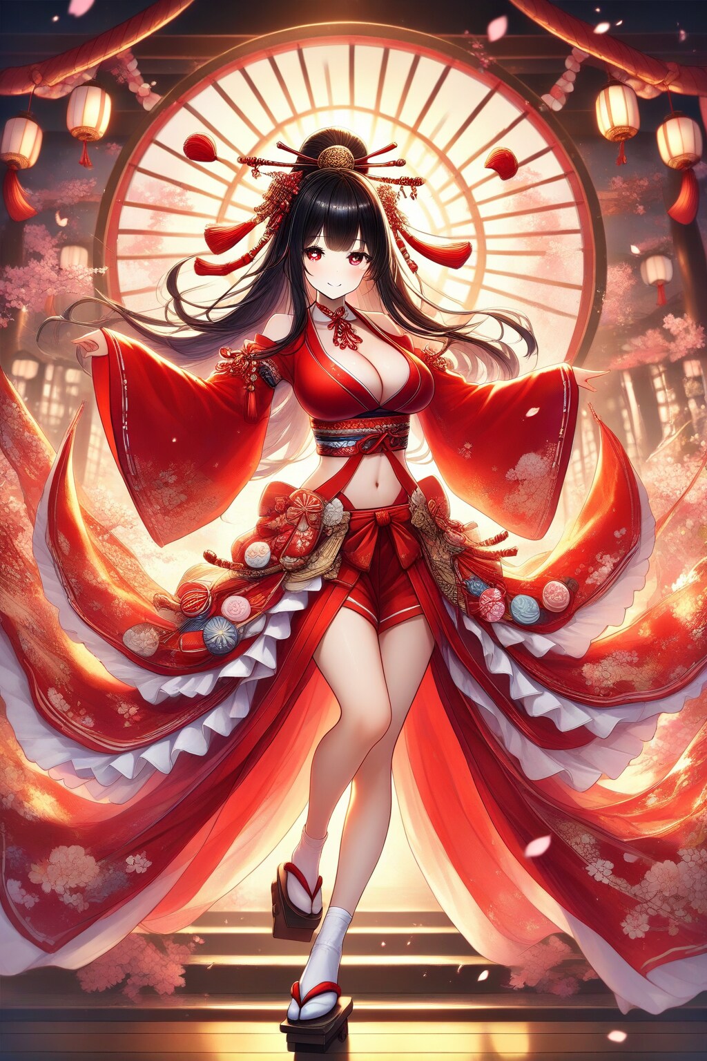 巫女服の女の子