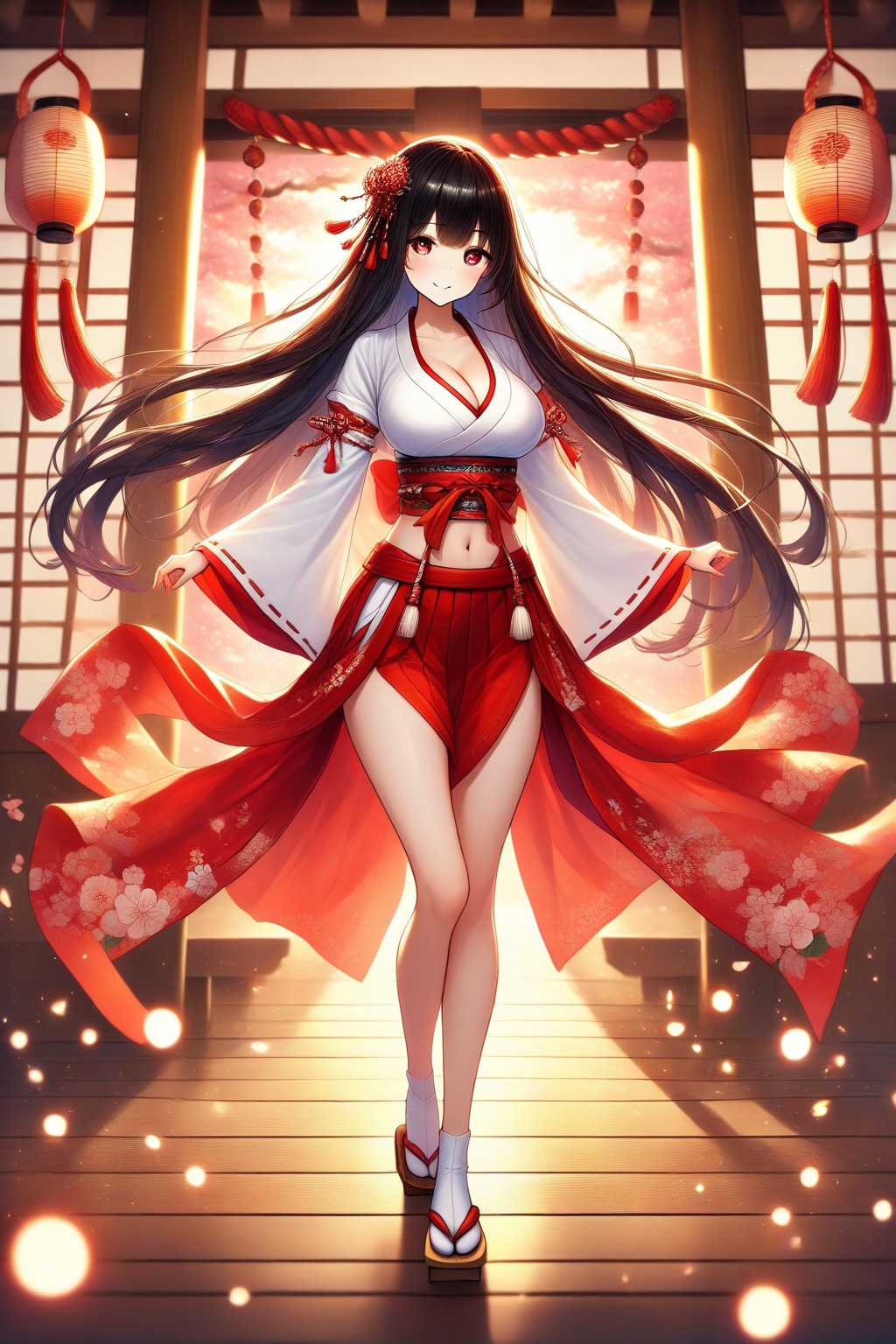 巫女服の女の子