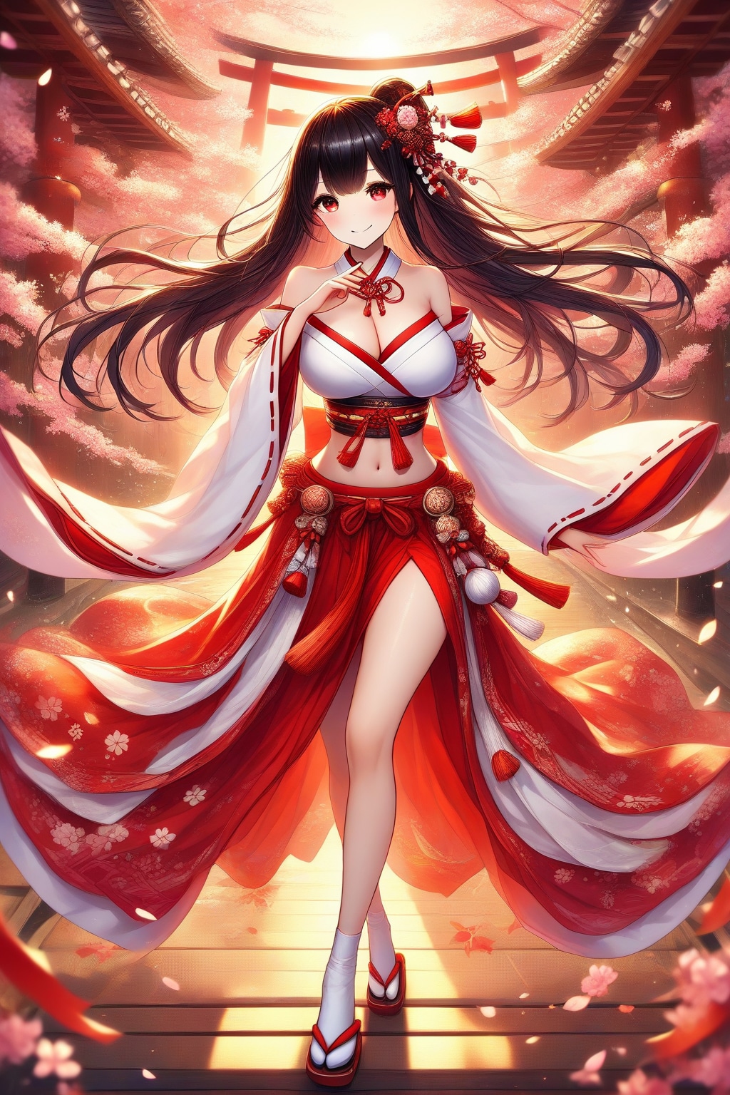 巫女服の女の子