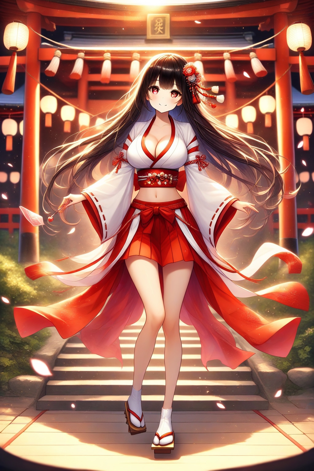 巫女服の女の子