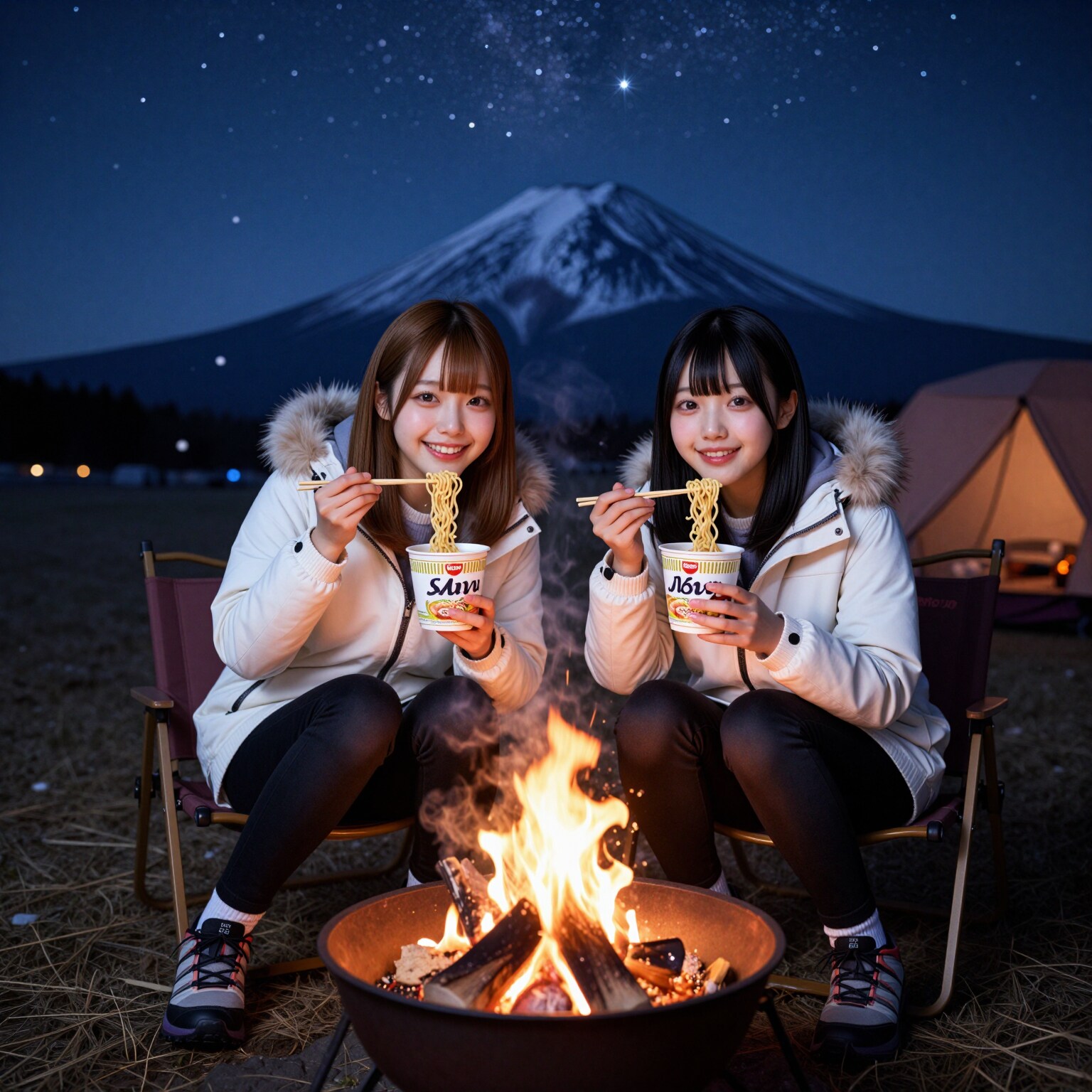 冬のふもとっぱら🏕️