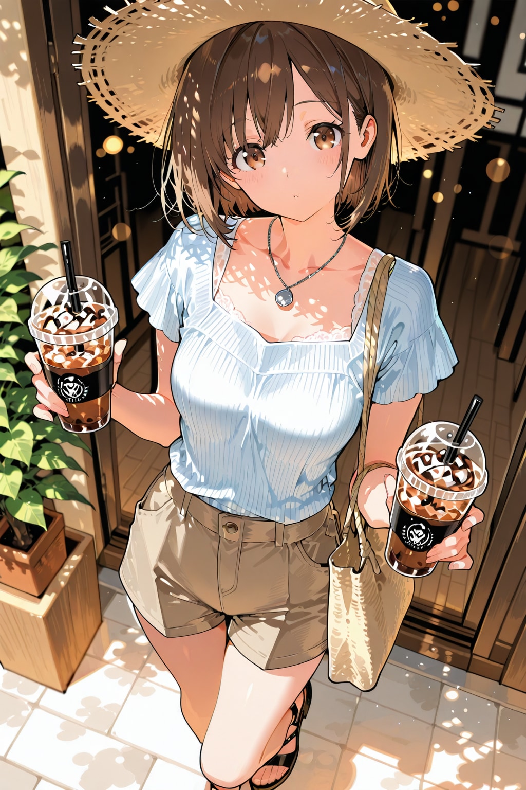 アイスホワイトモカ、2つ。