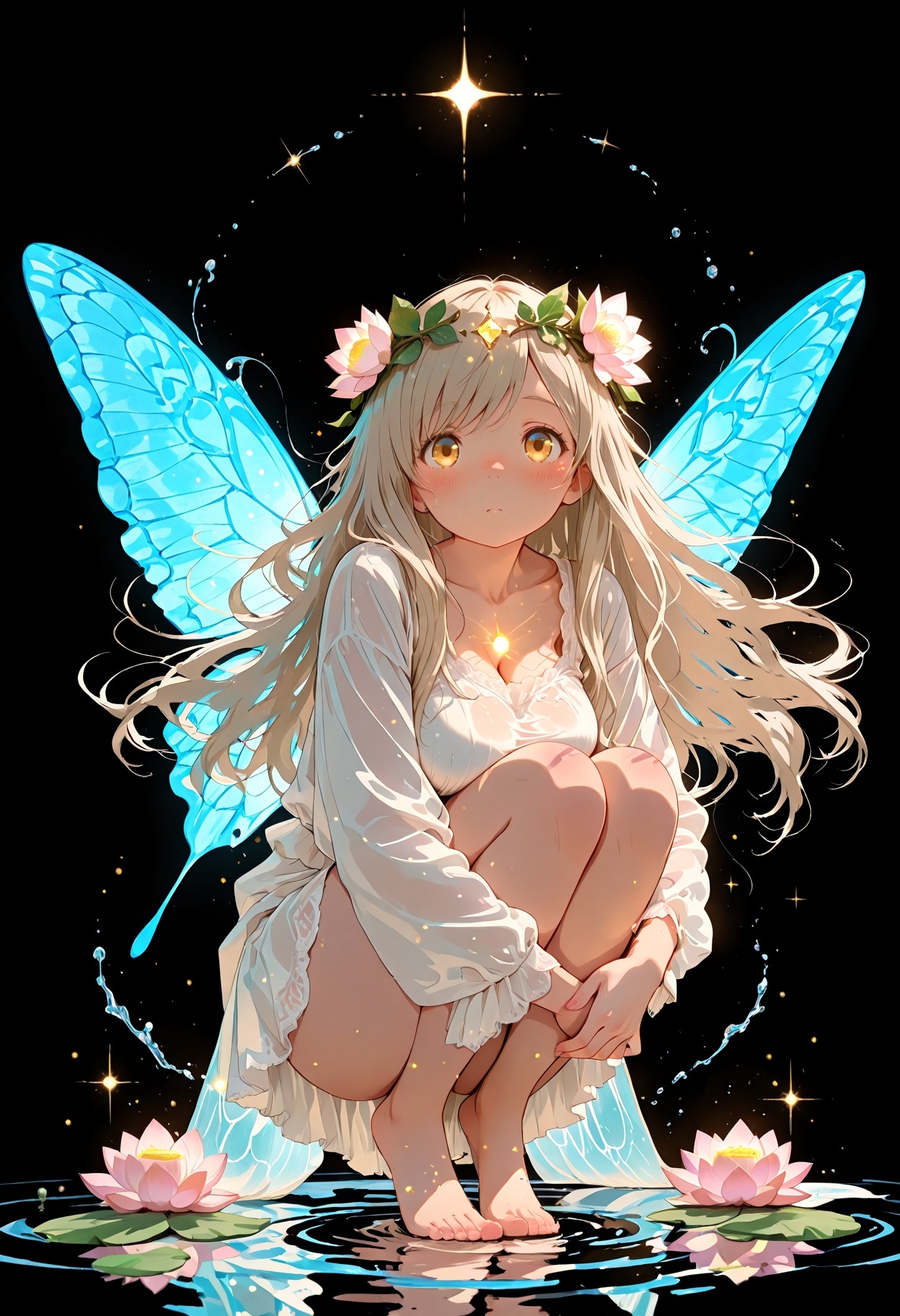 蓮の妖精 | の人気AIイラスト・グラビア