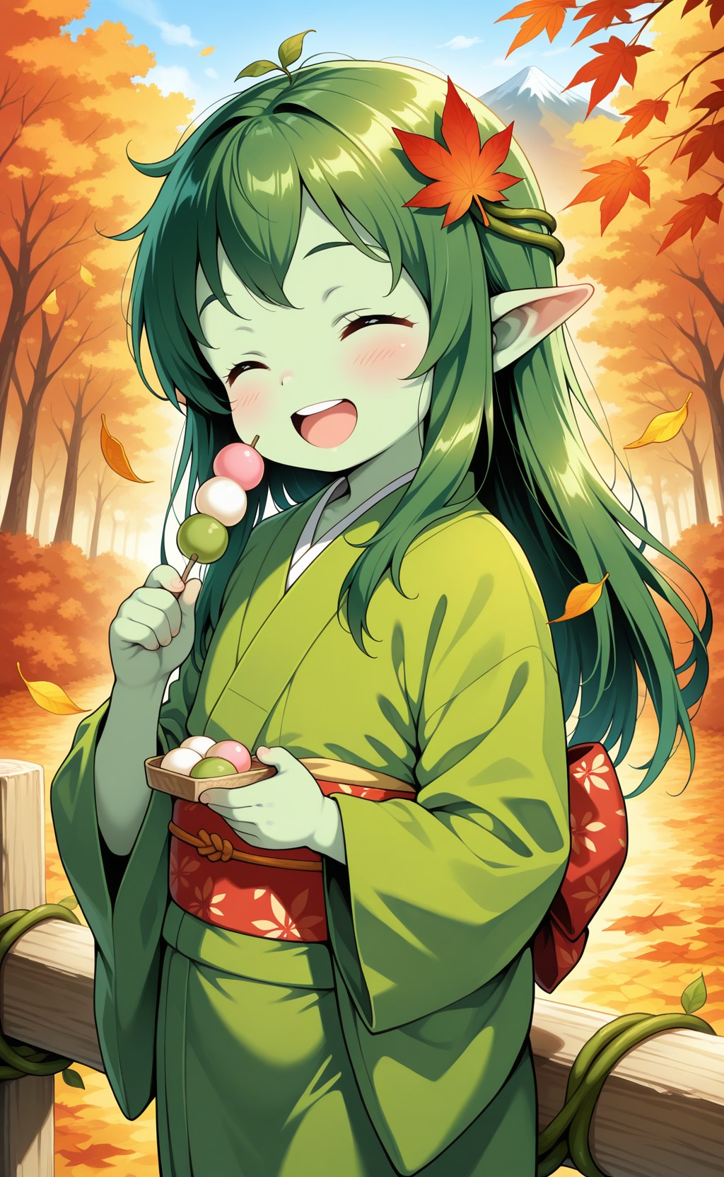 秋を楽しむロリアードちゃん