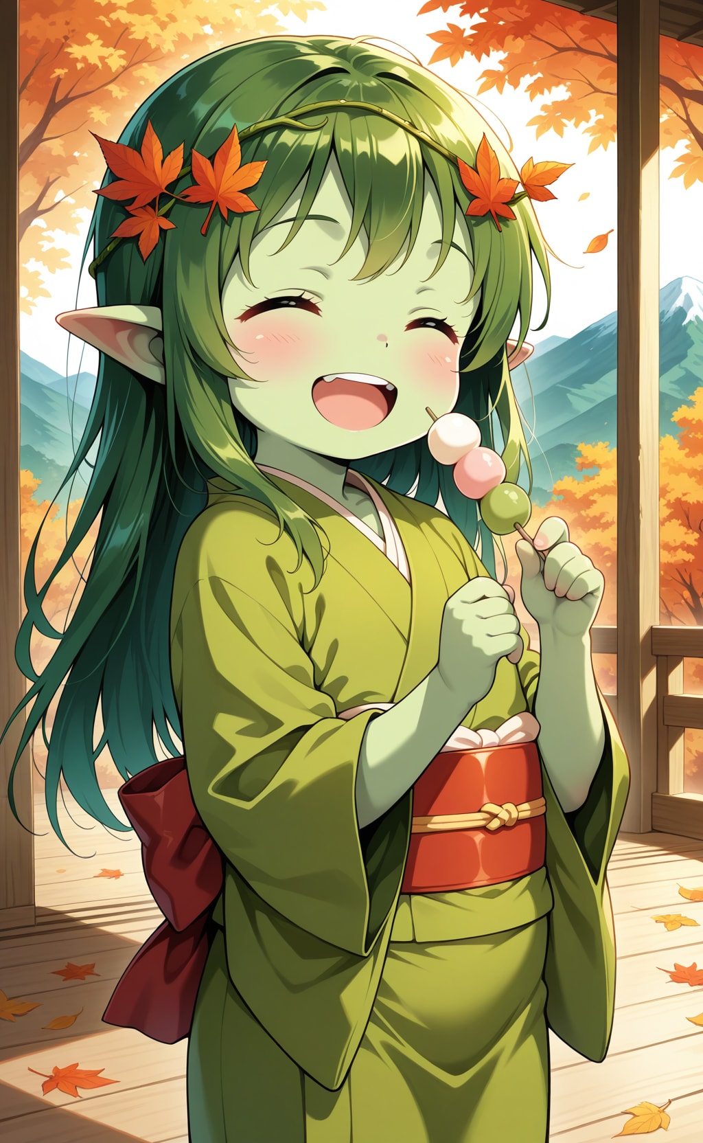 秋を楽しむロリアードちゃん