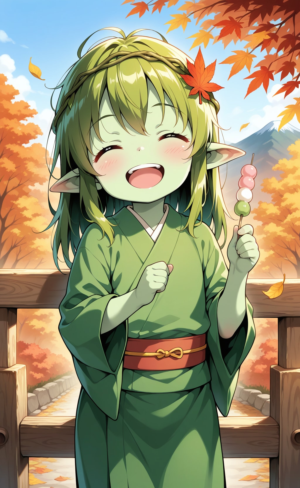 秋を楽しむロリアードちゃん