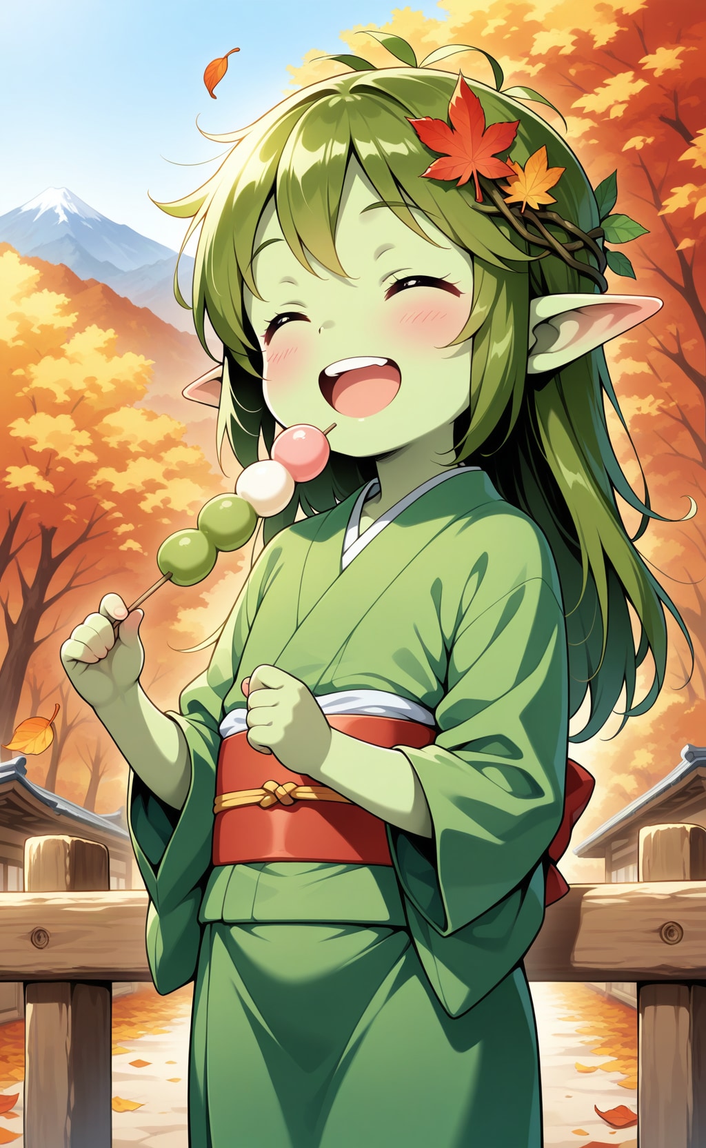 秋を楽しむロリアードちゃん