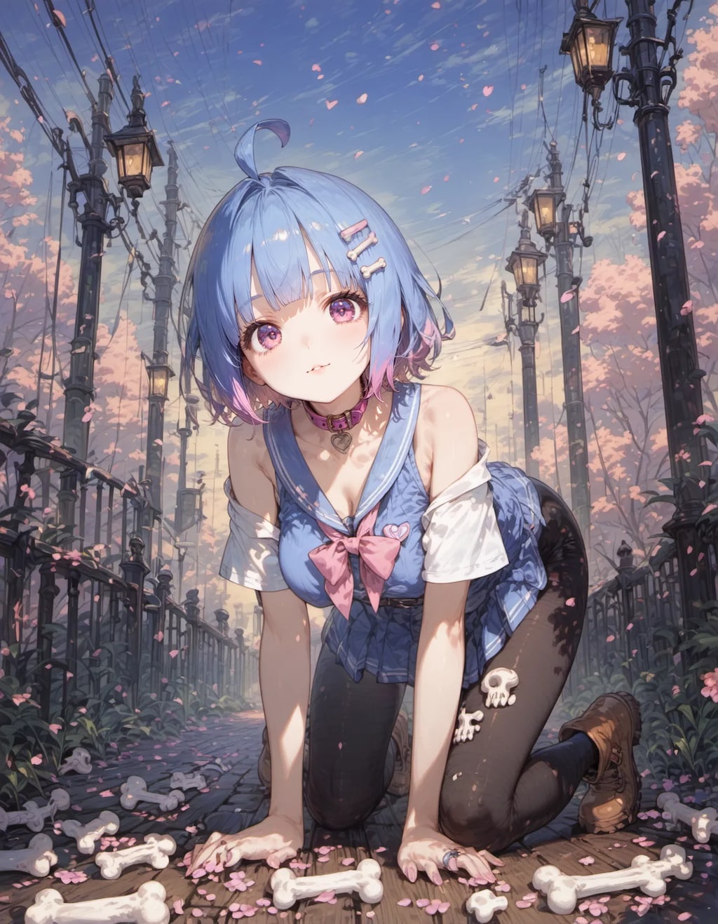 Bones Beneath Cherry Skies