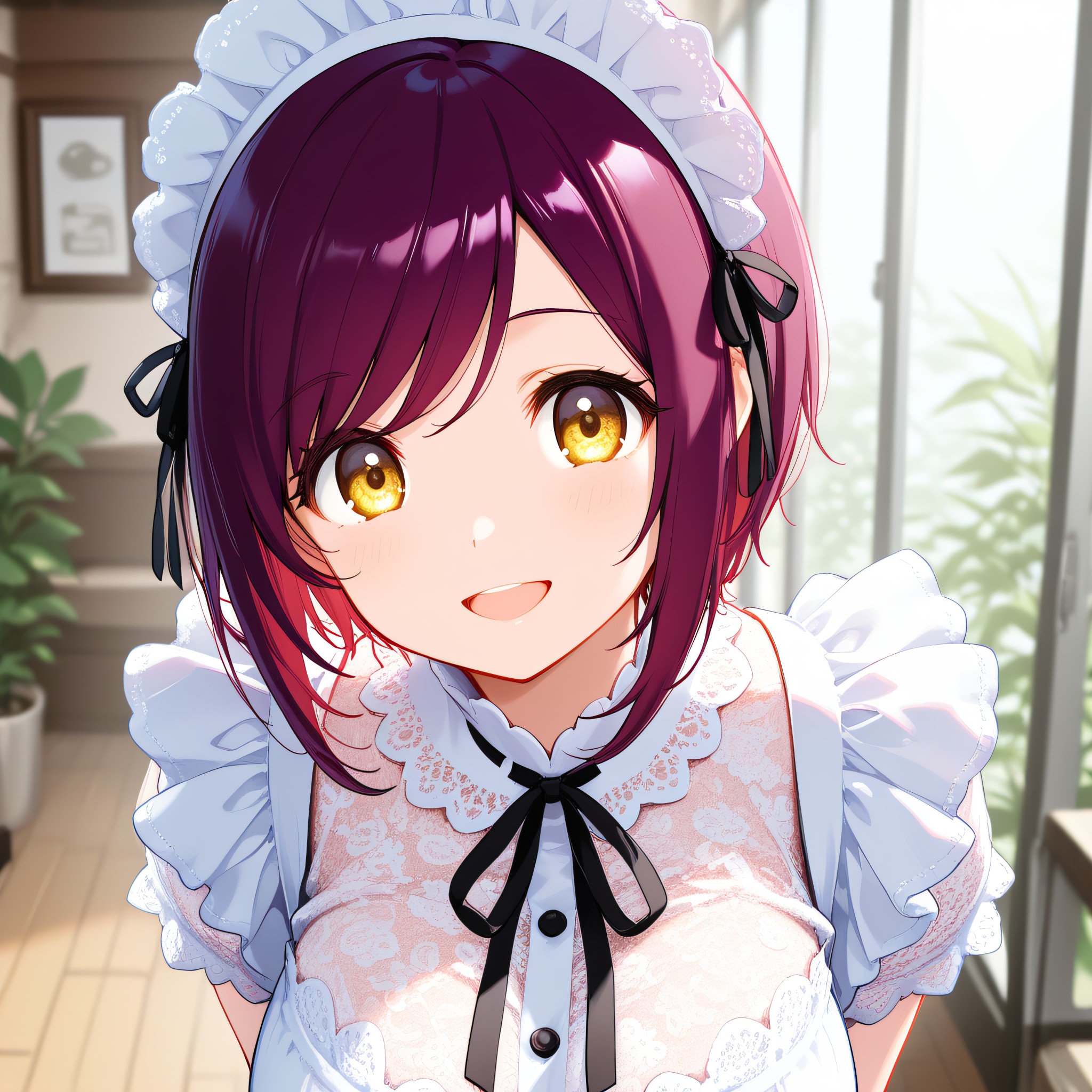 おはようございます（挨拶メイドの芽衣ちゃん） | の人気AIイラスト・グラビア