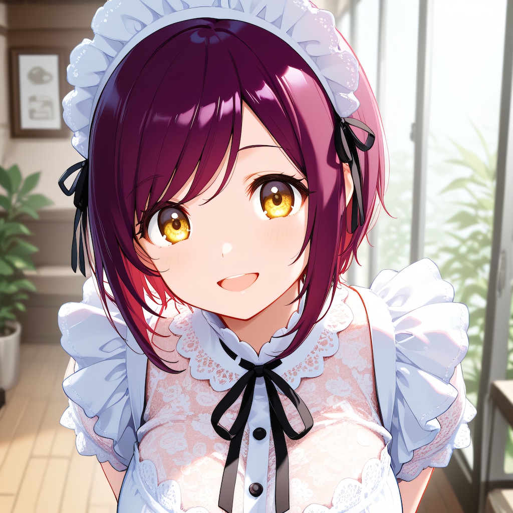おはようございます（挨拶メイドの芽衣ちゃん）
