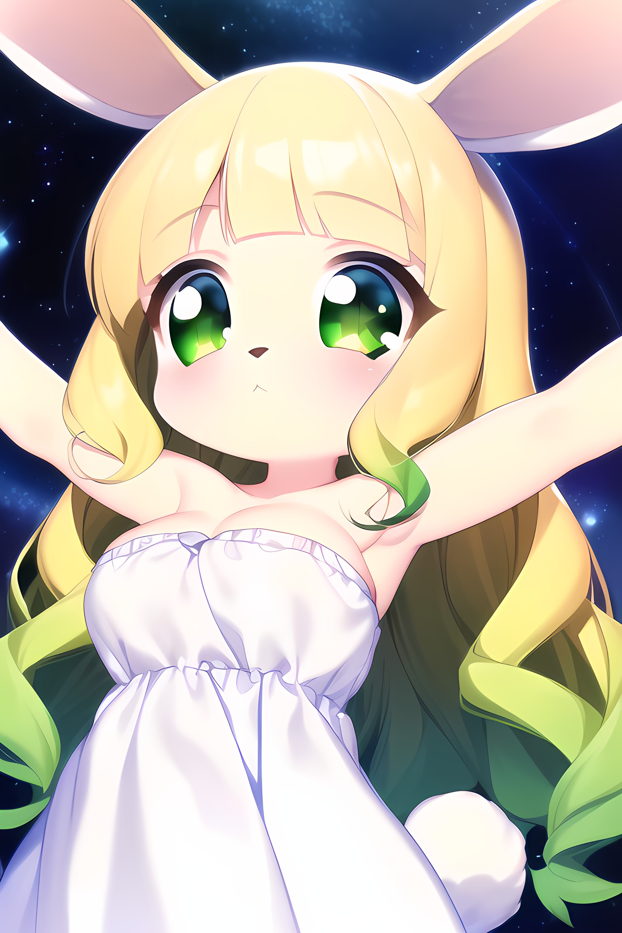 うさ耳娘ホワイトドレス