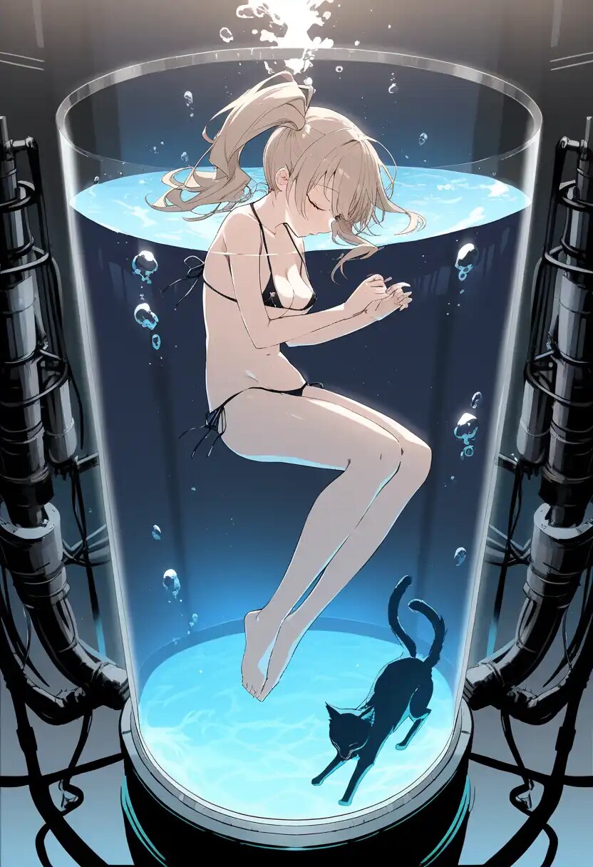 シリンダーガール…何故か猫が？