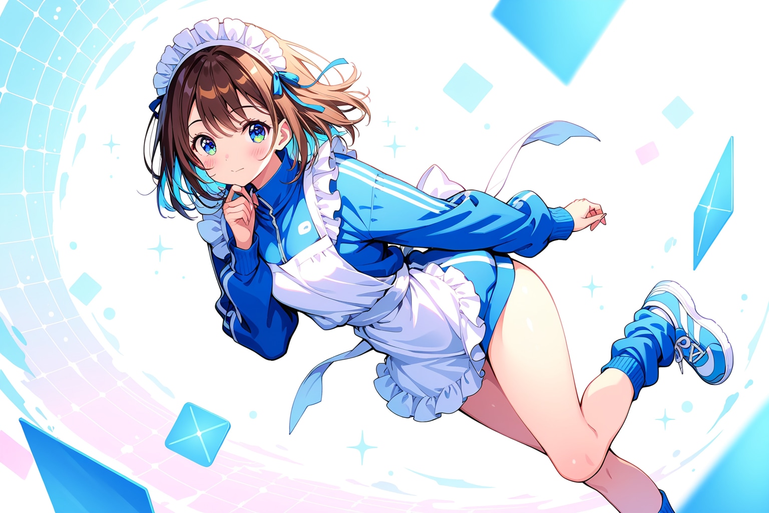 サックスブルーの風と、特別お給仕。 | の人気AIイラスト・グラビア