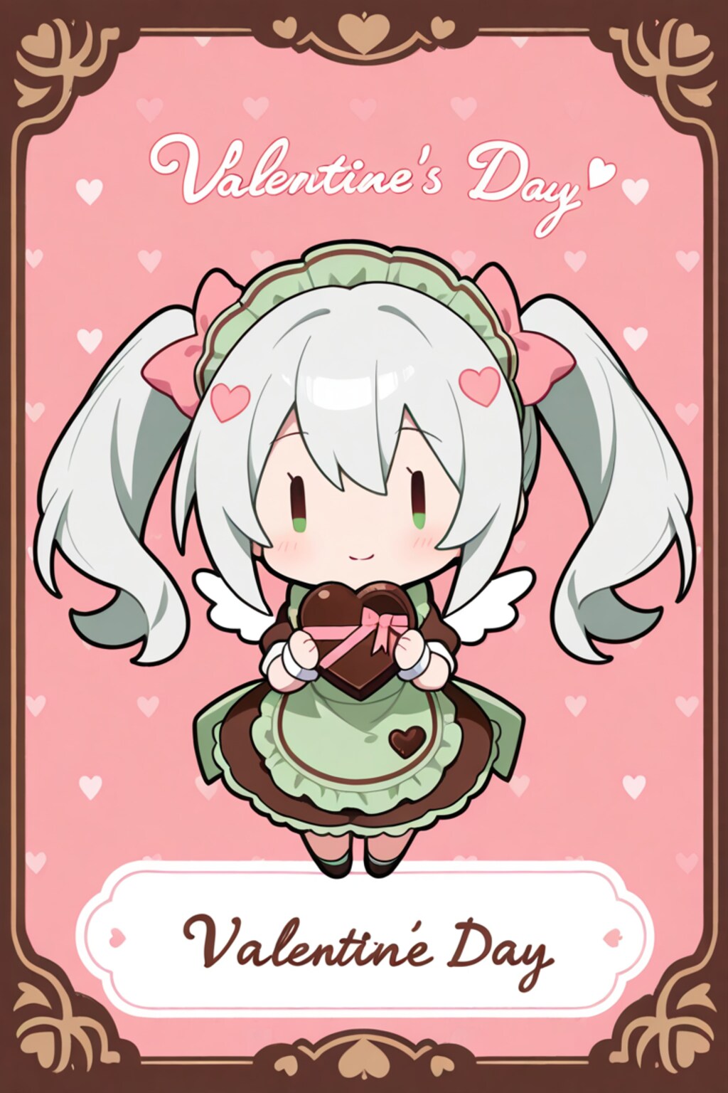 チョコミントチビメイドさん