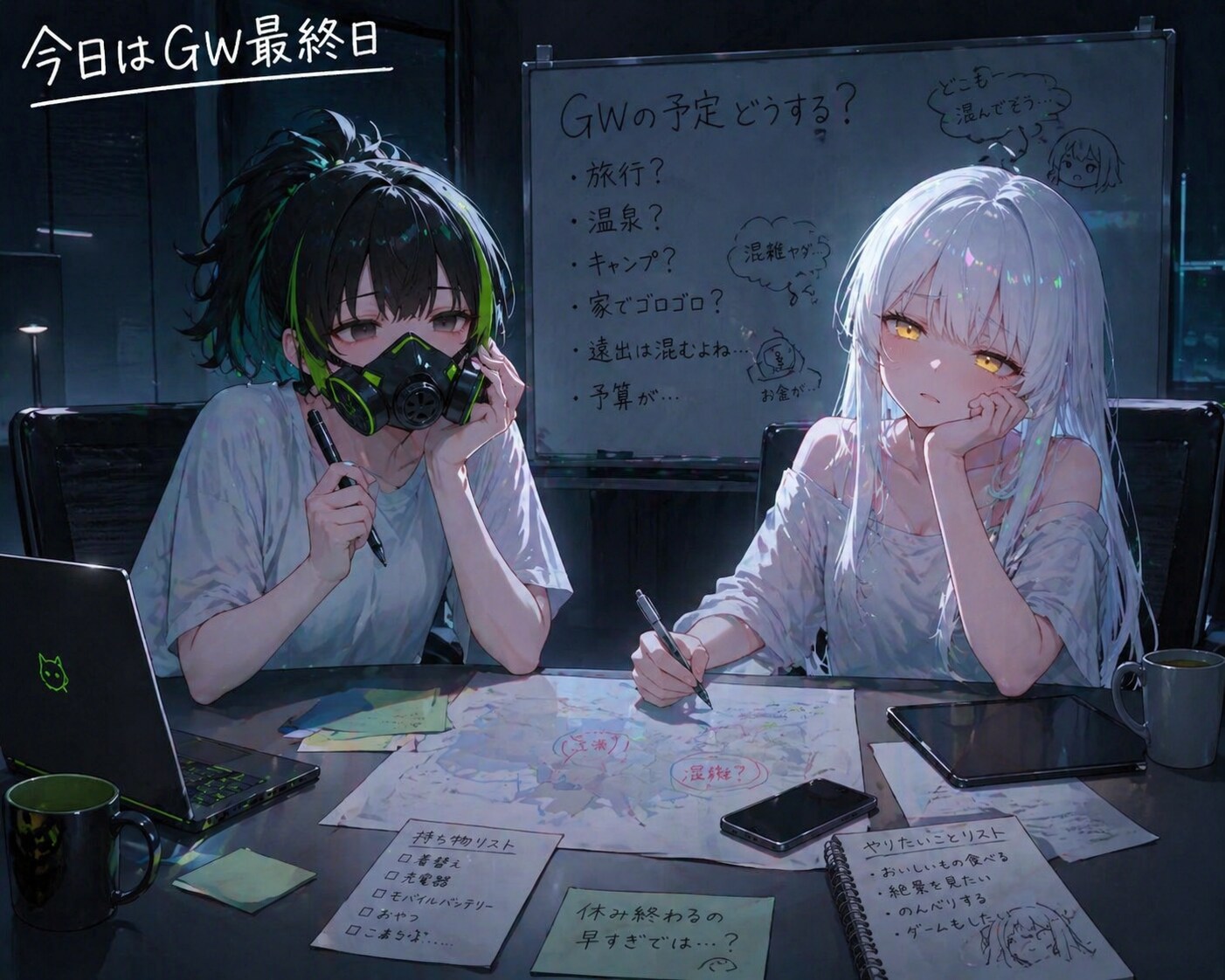 GWはGW予定を立てる会議を予定