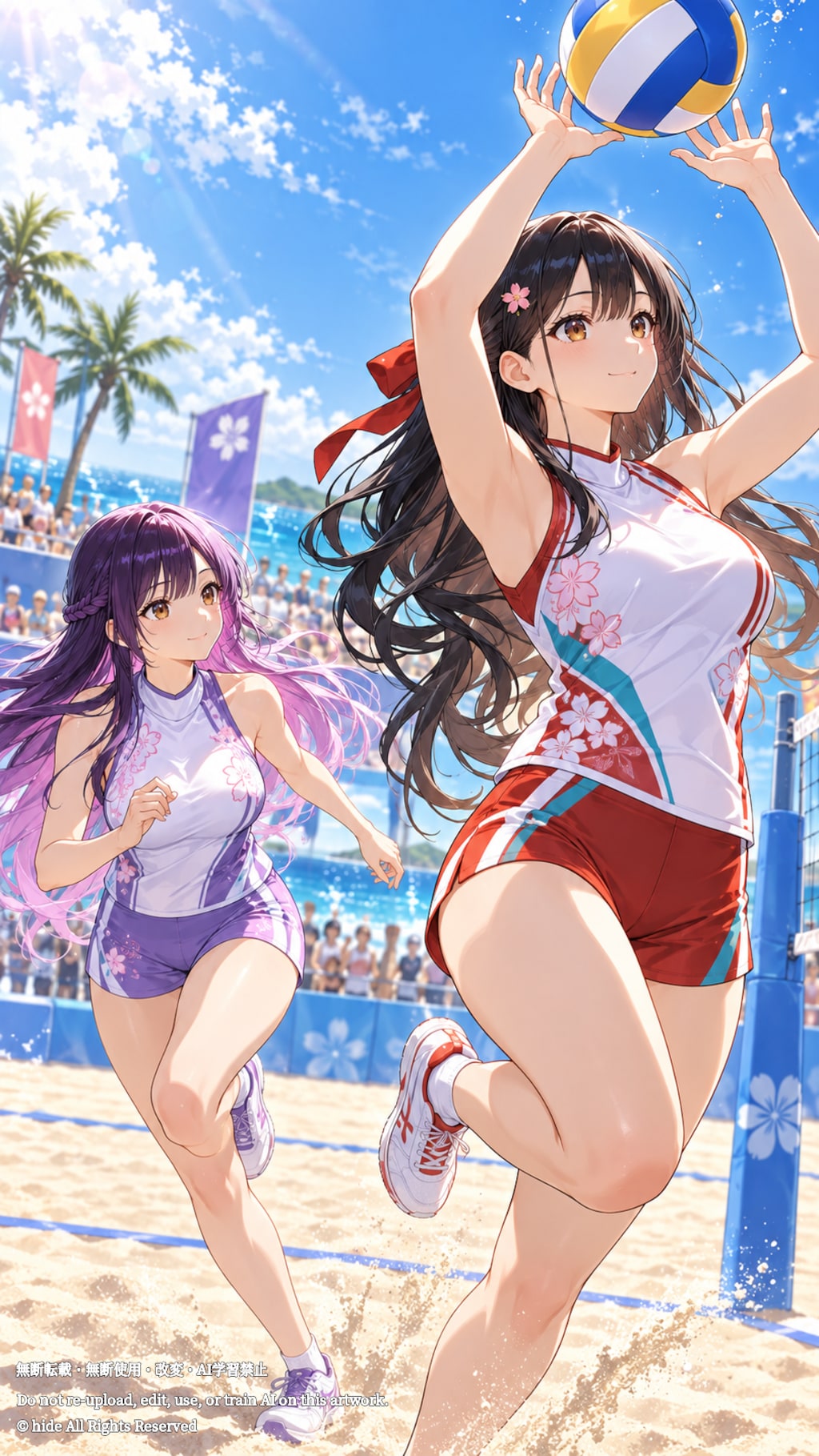 ☀️ 神楽さんとセオリツヒメさん、海辺の朝に