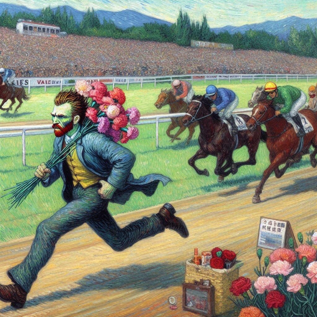 [がぞうください]ゴッホが全力疾走している絵をください