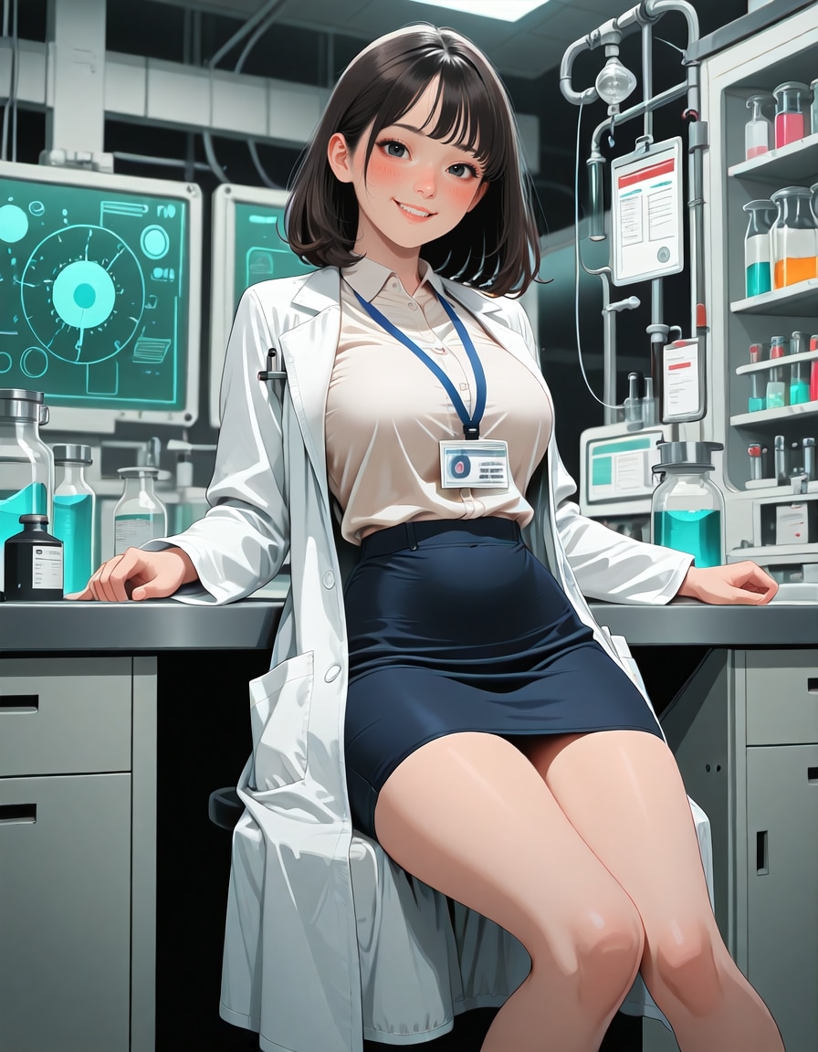 研究所の新人研究員 | の人気AIイラスト・グラビア