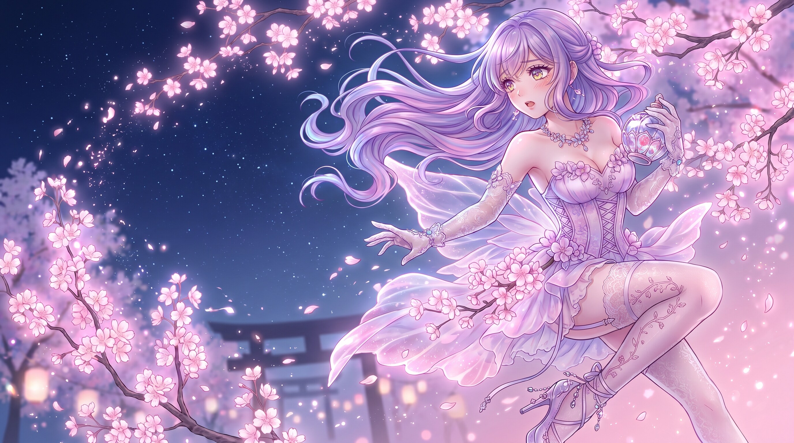 夜桜銀河の羽衣