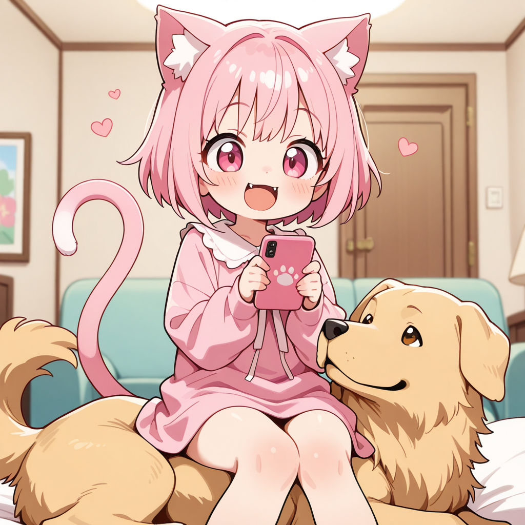 あれっ！？ねこちゃん、何に座ってるの？？？ | の人気AIイラスト・グラビア