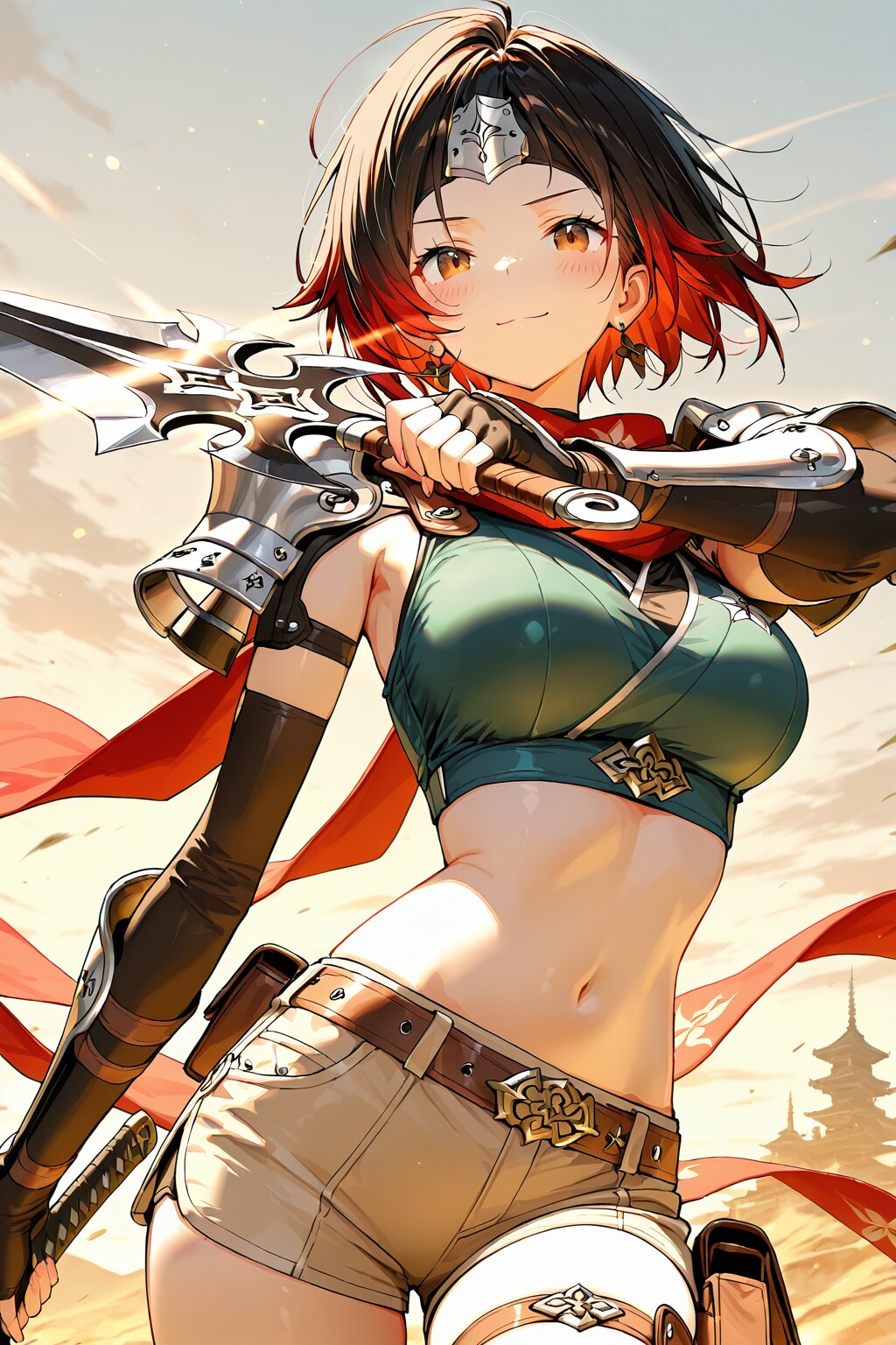 ツートンヘアのくのいち