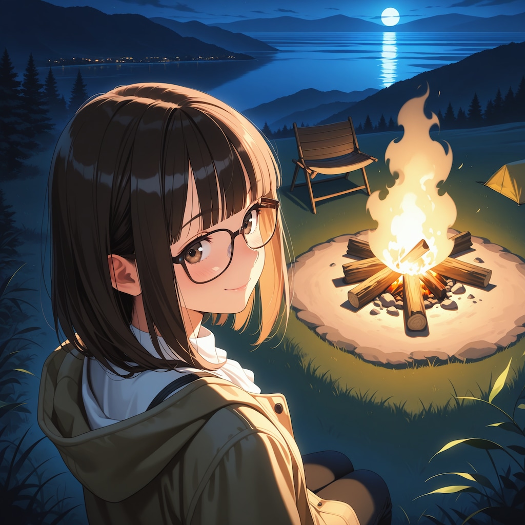 のんびり焚き火