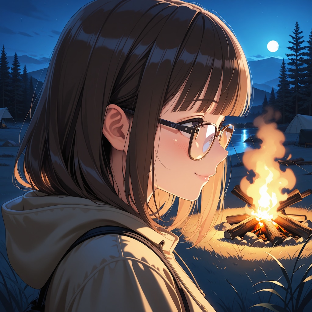 のんびり焚き火