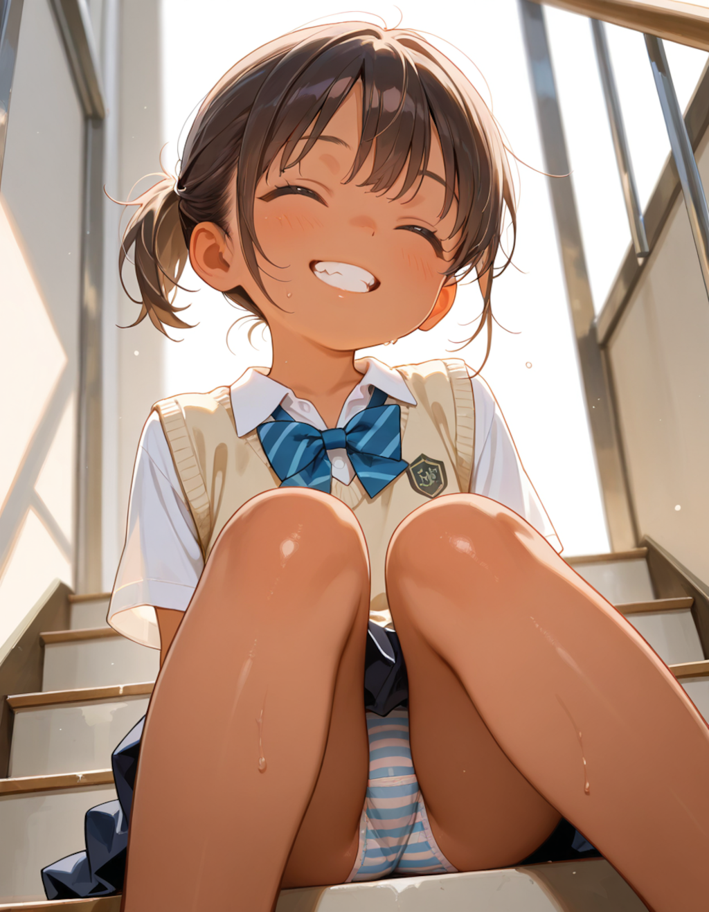 日焼け茶髪ちゃん