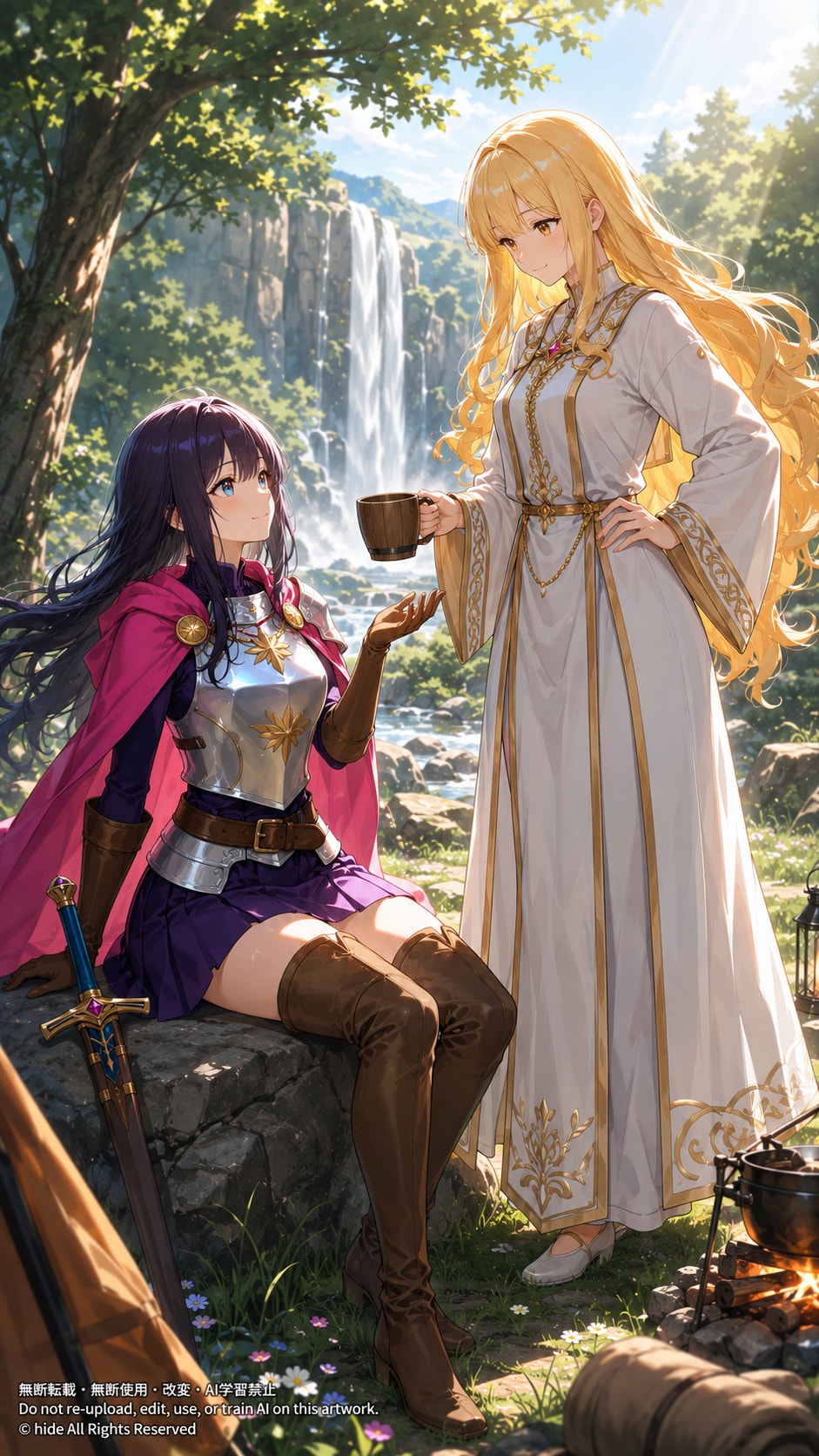 ⚔️ 美月さんとエリシアさん、旅の途中で | の人気AIイラスト・グラビア