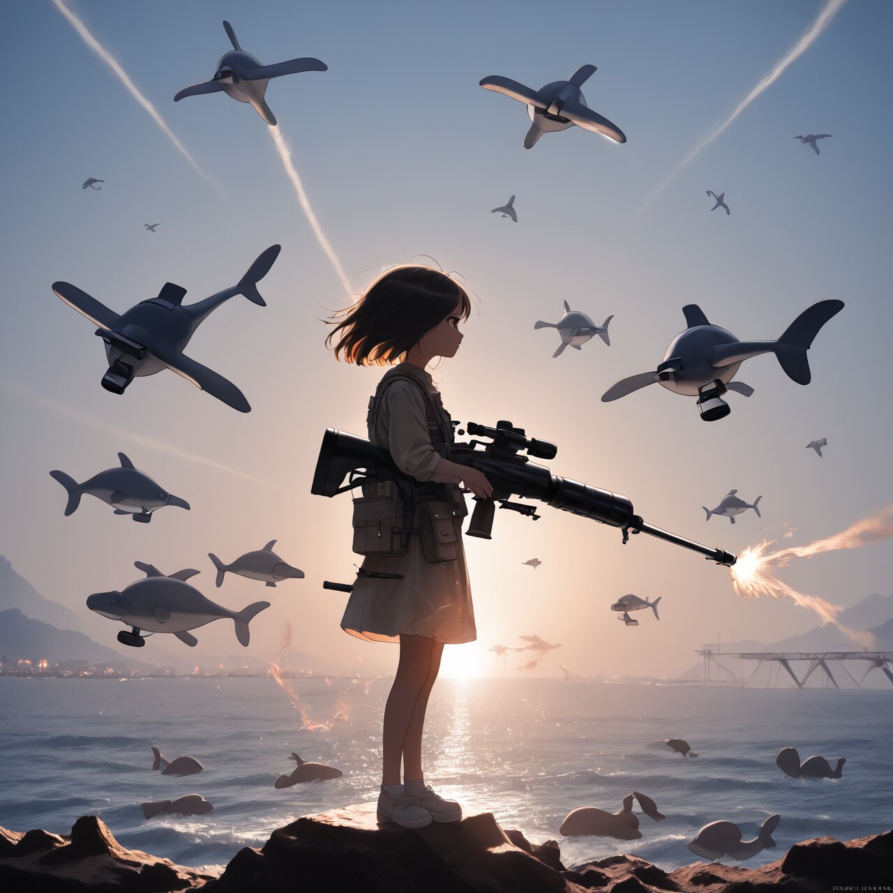 イルカ殲滅作戦 | の人気AIイラスト・グラビア