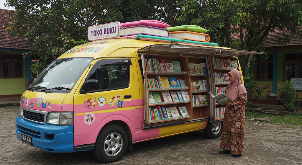 ハイエース図書館バス