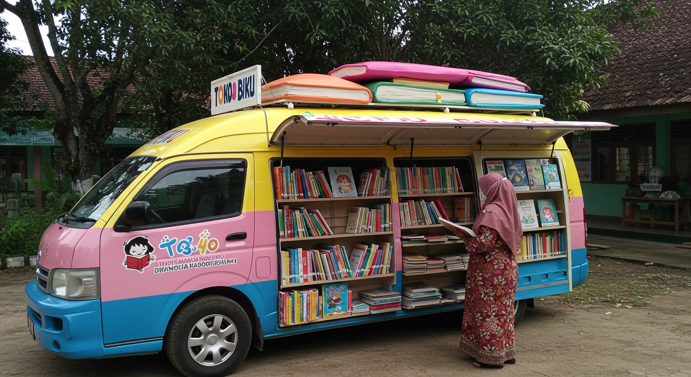 ハイエース図書館バス | の人気AIイラスト・グラビア