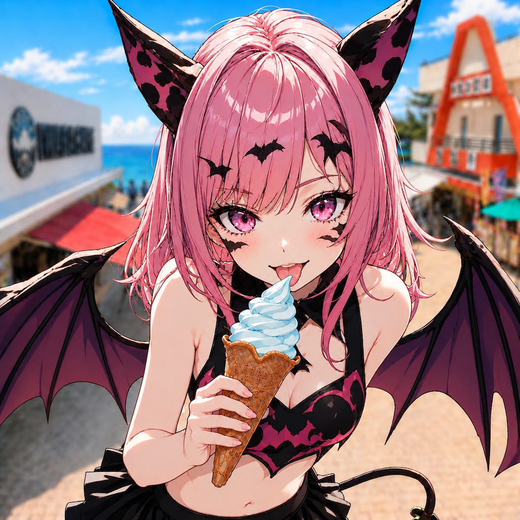 新手の悪魔に🍦おごらされた👿