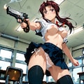 拳銃少女（ブラ無し） 5枚目