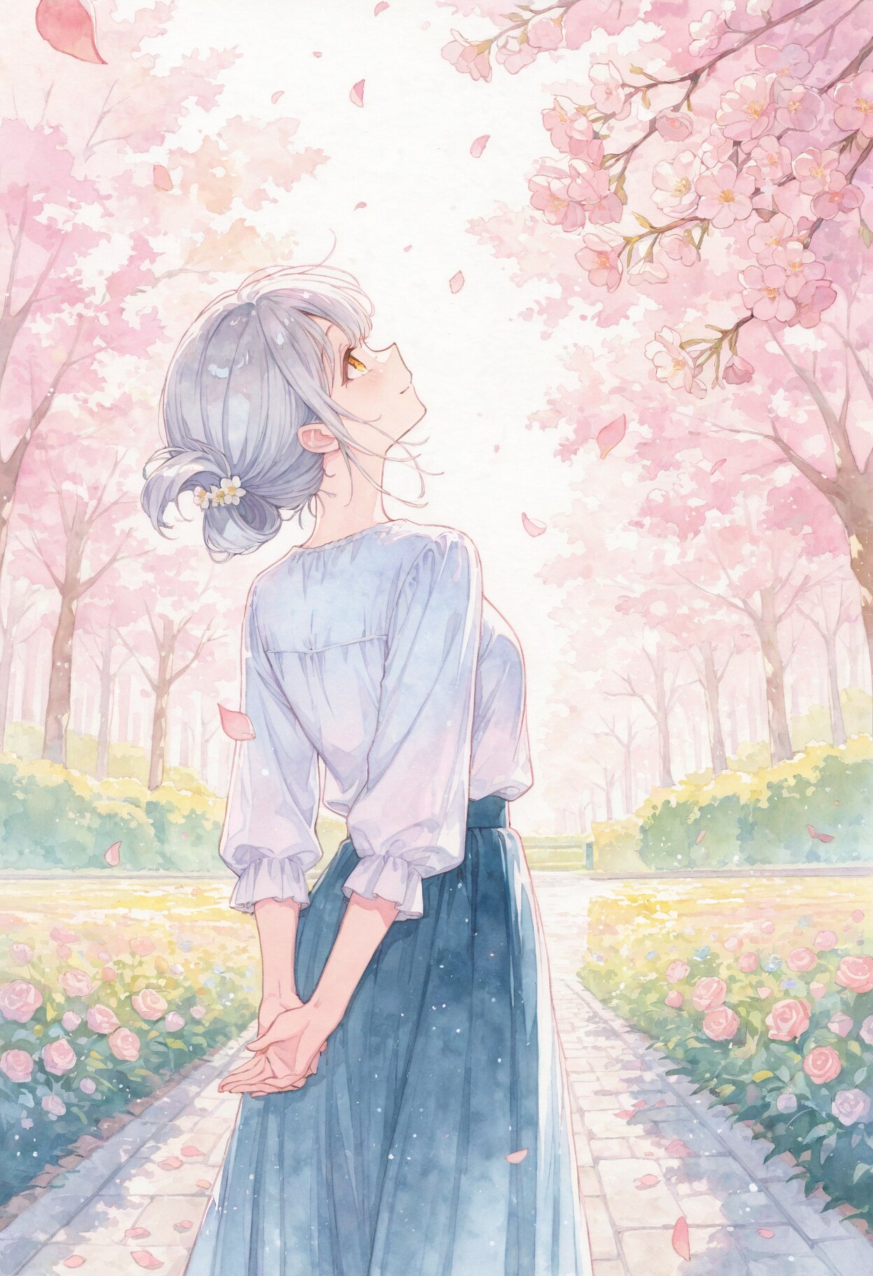 看板娘　flowers